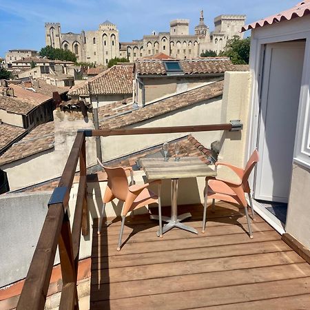Le Toit D'Avignon - Intra-Muros - Terrasse Vue Palais Des Papes - Ideal Festival - Climatisation - Wifi المظهر الخارجي الصورة